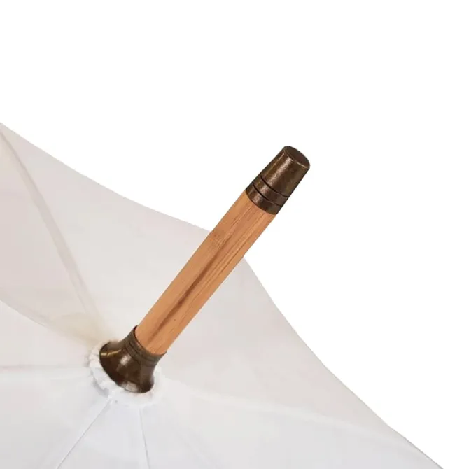 White Eco Umbrella – ECO GENIUS – Bamboo – Recycled Plastics