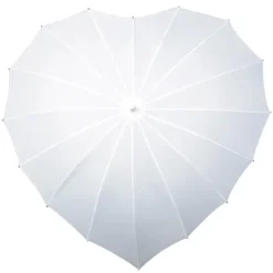 White Heart Umbrella
