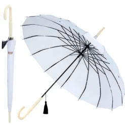 White Oriental Pagoda Umbrella