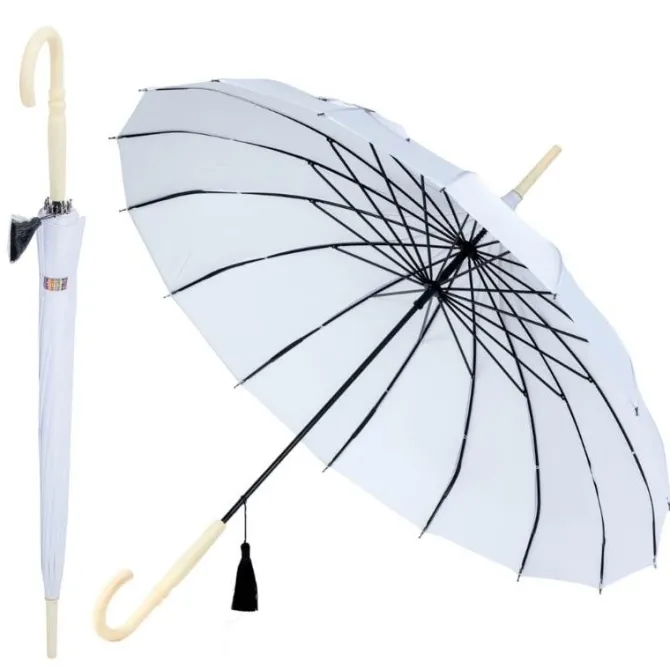 White Oriental Pagoda Umbrella