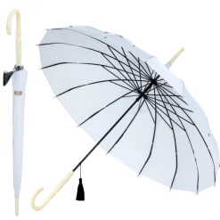 White Oriental Pagoda Umbrella