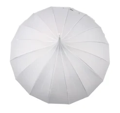 White Stealth Bomber Windproof Compact Umbrella