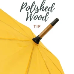 Yellow Wood Stick Umbrella